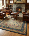 Chelsea Elegance Collection Area Rug -  Brompton (Navy Blue) Rectangle Navy Blue  lifestyle 36