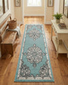 Beverly Grove Collection Area Rug - Melrose (Aqua) Runner Aqua  lifestyle 70