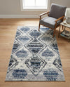 Marrakech Mosaic Collection Area Rug -  Atlas Rectangle Blue Gray  lifestyle 19