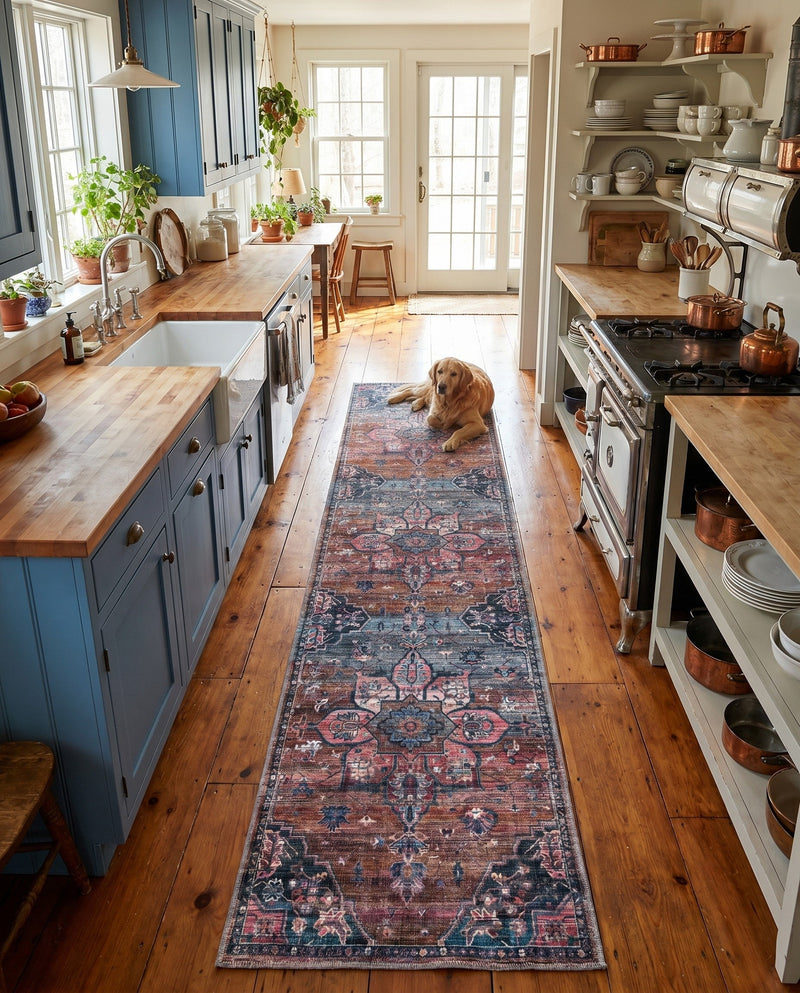 Vintage Memories Collection Area Rug -  Hindsight Runner Multi  lifestyle 79