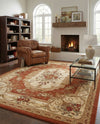 Versailles Elegance Collection Area Rug -  Louveciennes (Brick Red) Rectangle Brick Red  lifestyle 19