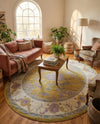 Arcadia Rugs Collection Area Rug - Eden (Green) Oval Green  lifestyle 27