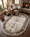 Andes Summit Collection Area Rug -  Aconcagua Oval Cream  lifestyle 80