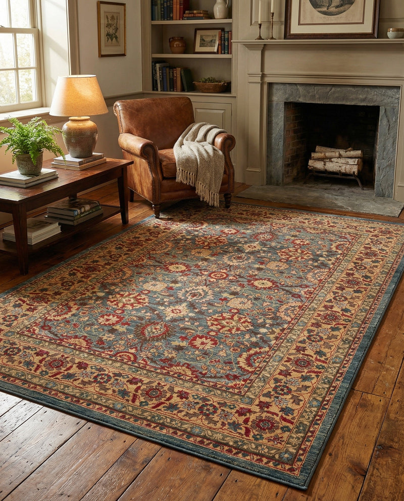 Chelsea Elegance Collection Area Rug -  Osterley Rectangle Blue  lifestyle 65