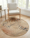 Seaside Blooms Collection Area Rug -  Avalon Round Multi  lifestyle 74