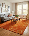 Riviera Elegance Collection Area Rug - Antibes (Orange) Rectangle Orange  lifestyle 23