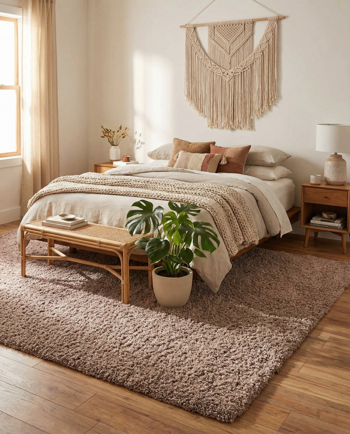 Eternal Plush Oasis Collection Area Rug -  Tranquility (Khaki) Rectangle Khaki  lifestyle 25