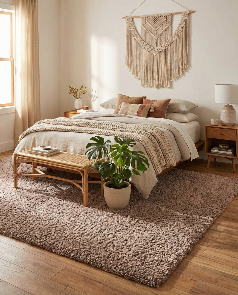 Eternal Plush Oasis Collection Area Rug -  Tranquility (Khaki) Rectangle Khaki  lifestyle 25