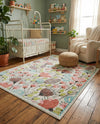 Wonder Tykes Collection Area Rug -  Fantasy Rectangle Ivory  lifestyle 44