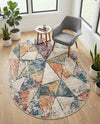 Jewel Oasis Collection Area Rug -  Topaz Oval Multi  lifestyle 58