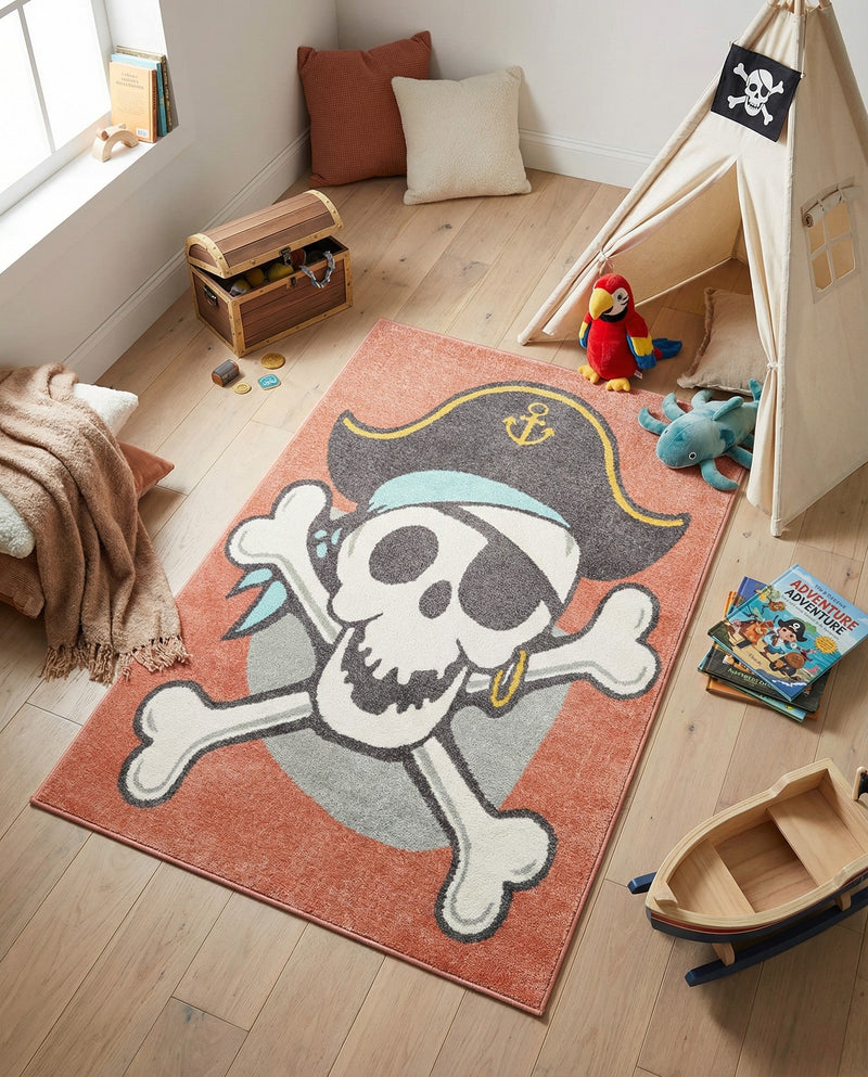 Wonder Tykes Collection Area Rug -  Harmony Rectangle Red  lifestyle 7