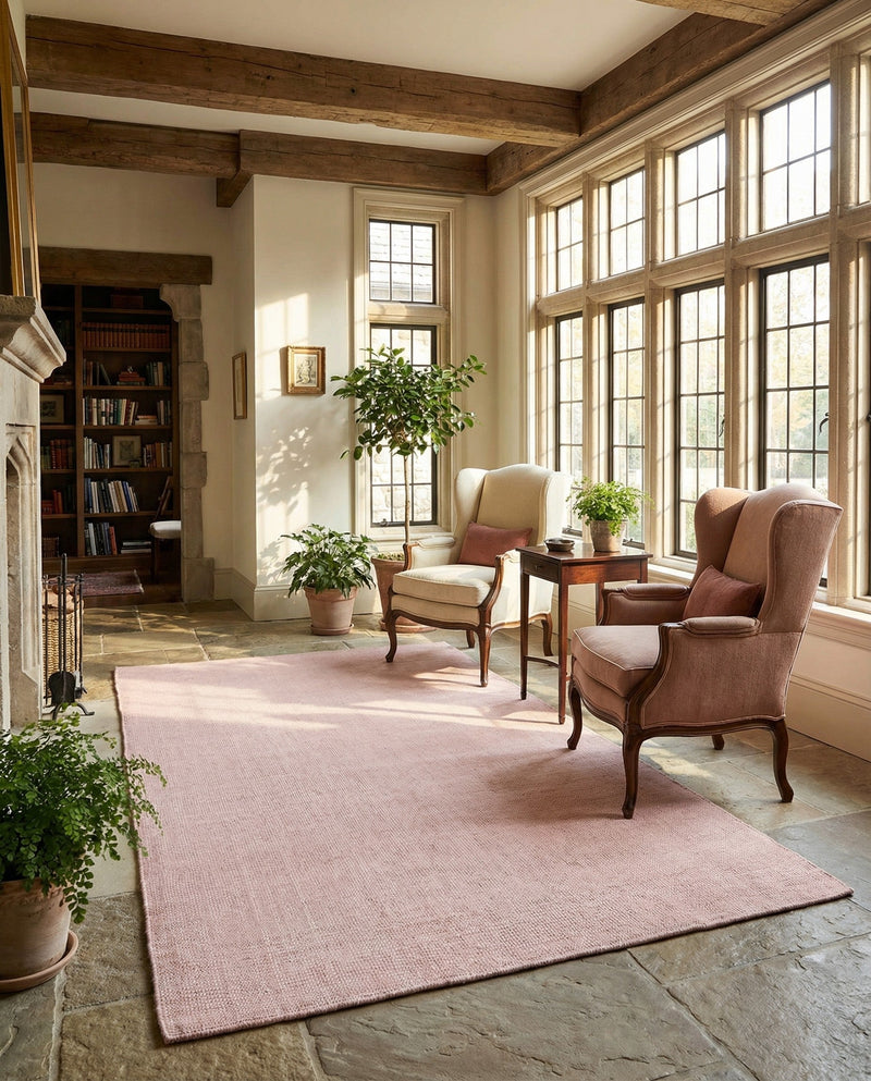 Berkshire Estate Collection Area Rug - Windsor (English Rose) Rectangle English Rose  lifestyle 29