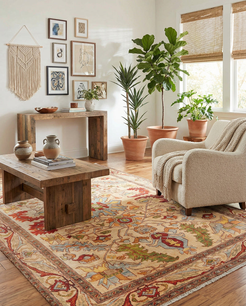 Bazaar Chic Collection Area Rug -  Tetouan Rectangle Beige  lifestyle 14
