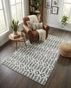 Garden Maze Retreat Collection Area Rug -  Mazeview Rectangle Gray  lifestyle 10