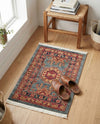 Persian Elegance Collection Area Rug -  Bushehr Rectangle Light Blue  lifestyle 21