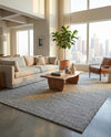 Lana Tasmanian Wool Collection Area Rug - Waitomo Rectangle Space Gray  lifestyle 25