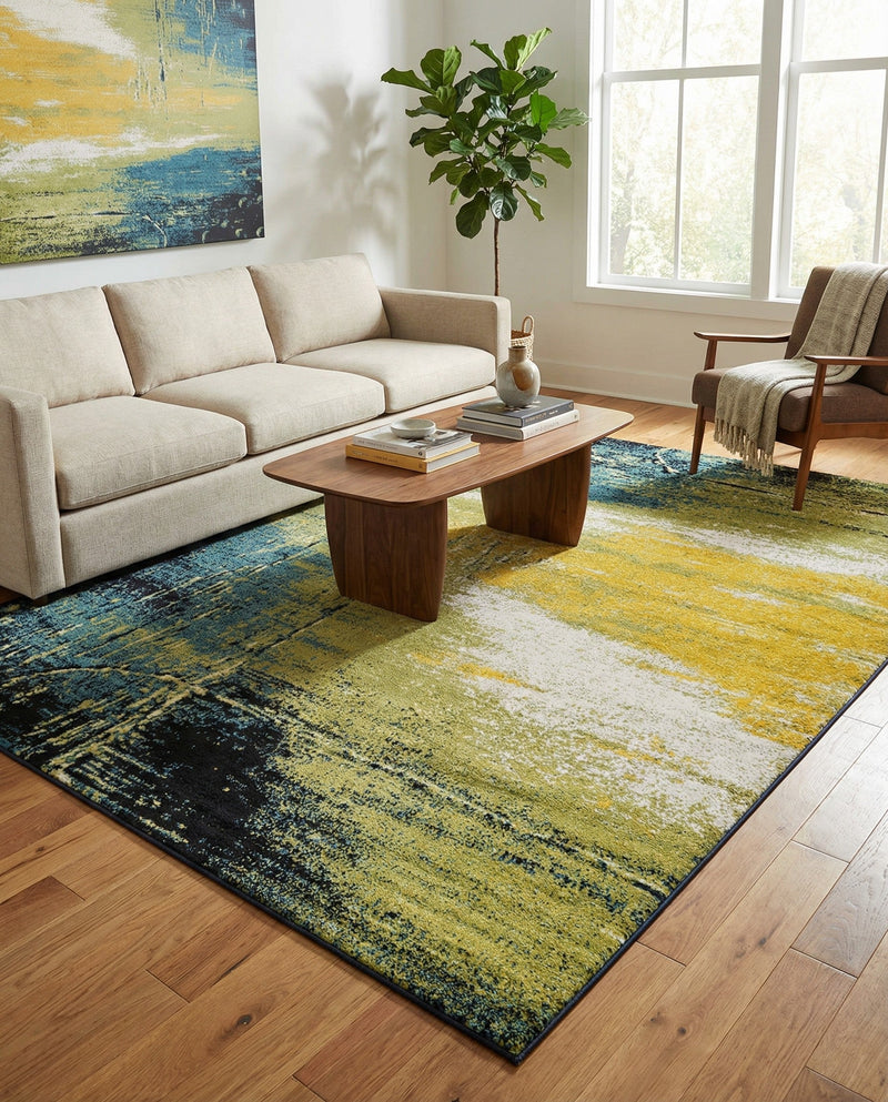 Venetian Elegance Collection Area Rug -  Chioggia Rectangle Light Green  lifestyle 4