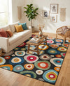 Outdoor Marrakesh Collection Area Rug -  Chefchaouen Rectangle Multi Black  lifestyle 34