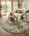 Urban Oasis Rugs Collection Area Rug -  Penthouse (Green) Oval Green  lifestyle 24