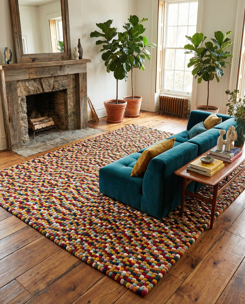 Woolen Sphere Collection Area Rug - Orbsburg (Multi) Rectangle Multi  lifestyle 16