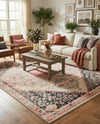 Patio Heritage Collection Area Rug -  Meadow Rectangle Multi  lifestyle 8