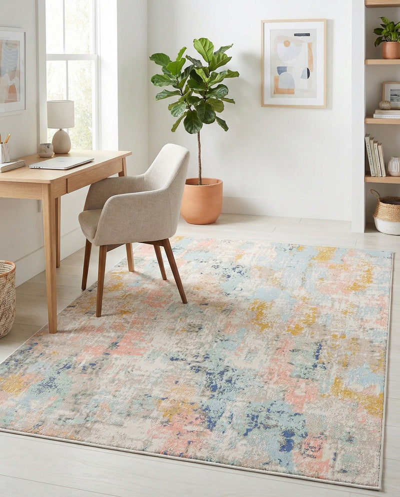 Lagoon Oasis Collection Area Rug -  Seagrass Rectangle Multi  lifestyle 15