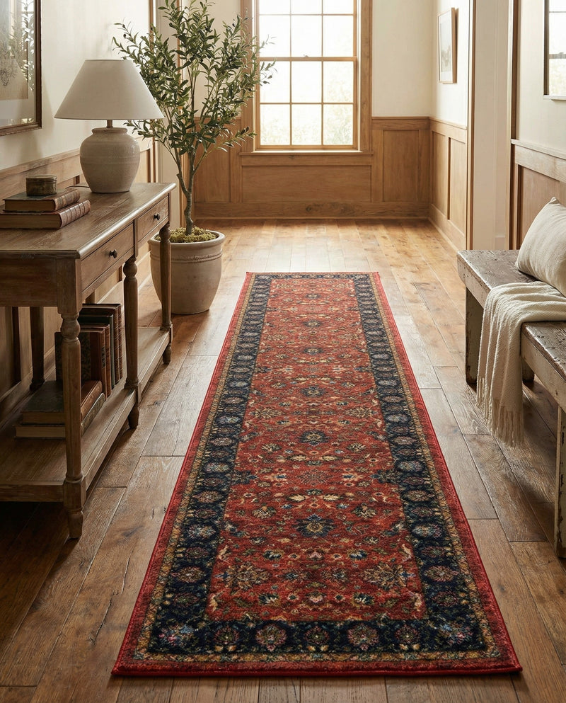 Casablanca Tapestry Collection Area Rug -  Marrakech (Classic Red) Runner Classic Red  lifestyle 40