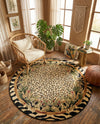 Savannah Sojourn Collection Area Rug -  Moremi Round Cream  lifestyle 72