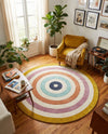 Shepherd's Glen Wool Collection Area Rug - Eldon Round Multi  lifestyle 18