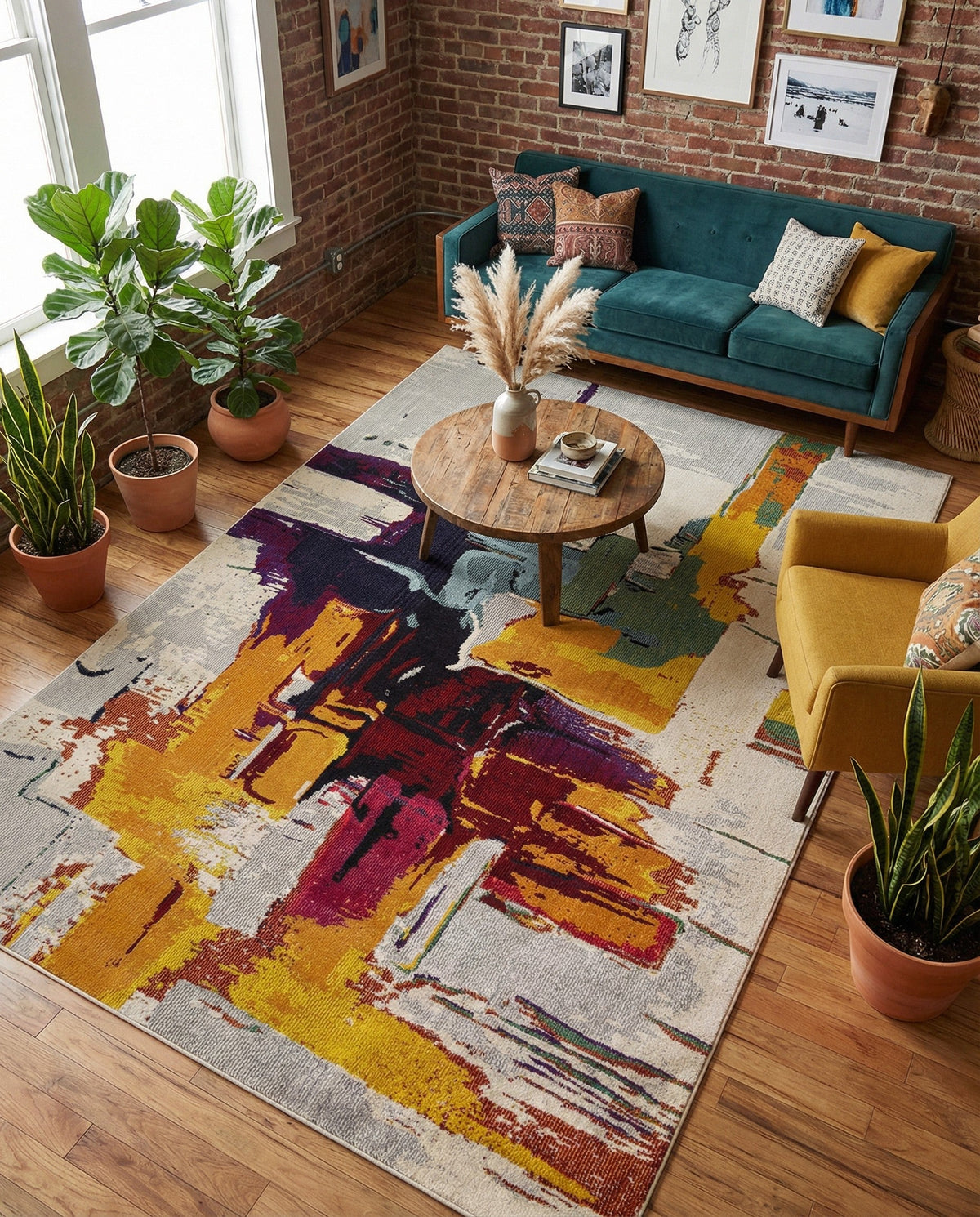 Marrakesh Elegance Collection Area Rug -  Riad Rectangle Beige  lifestyle 25