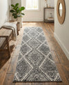 Marrakech Mosaic Collection Area Rug -  Medina Runner Black and White  lifestyle 30