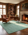 Berkshire Estate Collection Area Rug - Windsor (Green) Rectangle Green  lifestyle 11