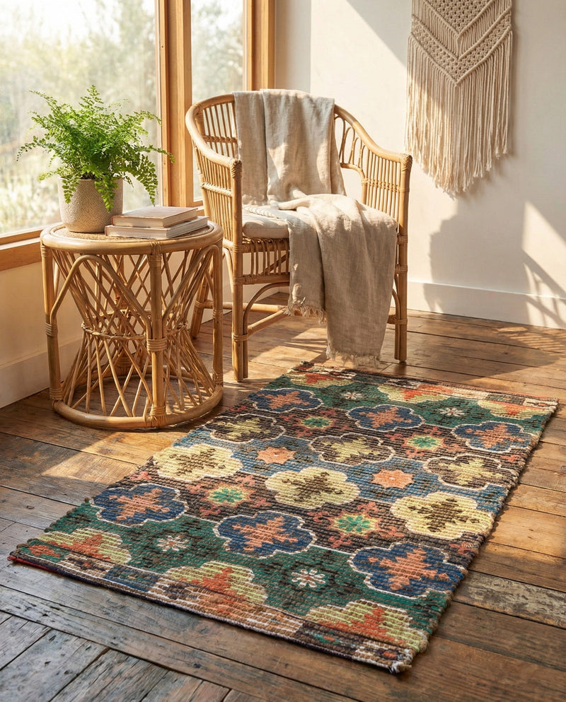 Savannah Threads Collection Area Rug - Greenwich Rectangle Multi  lifestyle 8