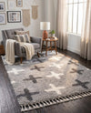 Cozy Cove Shag Collection Area Rug -  Driftwood Rectangle Light Gray  lifestyle 29