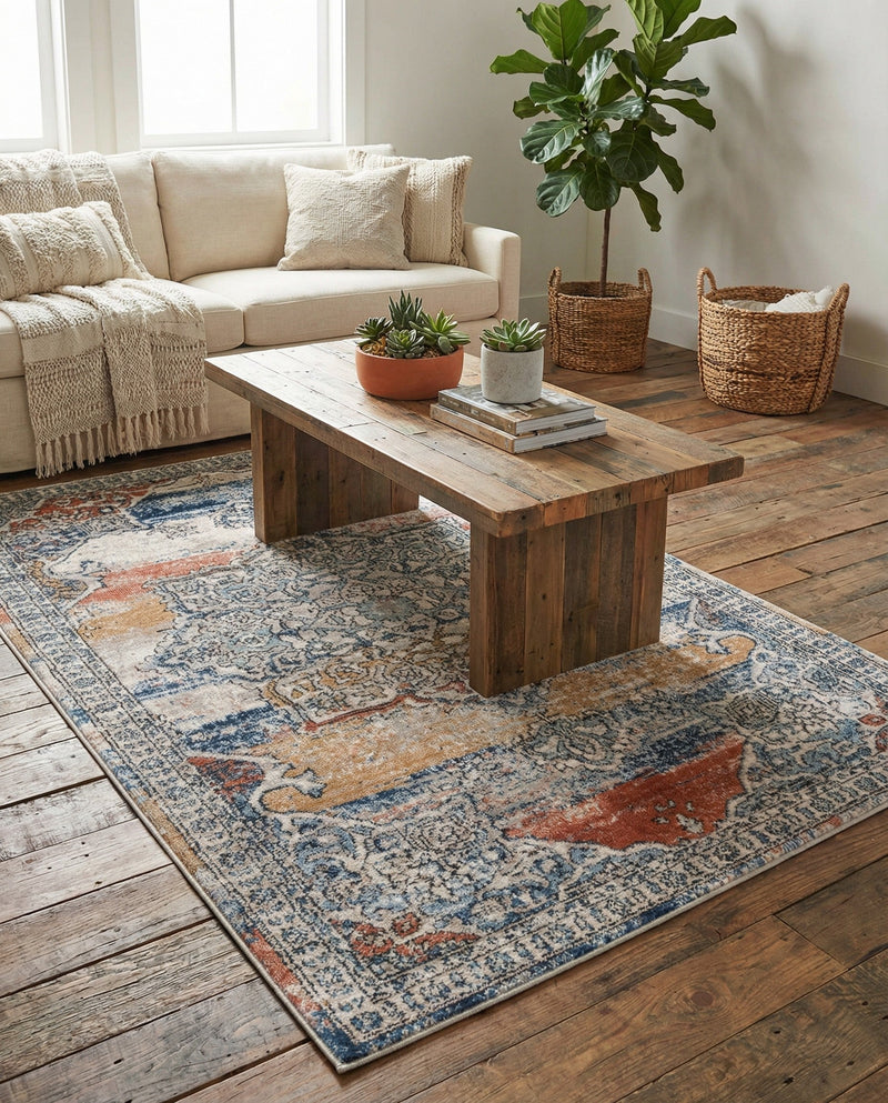 Mykonos Manor Collection Area Rug -  Tinos (Multi) Rectangle Multi  lifestyle 28