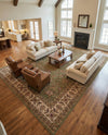 Jaipur Elegance Collection Area Rug -  Nahargarh (Green) Rectangle Green  lifestyle 22