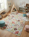 Wonder Tykes Collection Area Rug -  Fantasy Rectangle Ivory  lifestyle 41