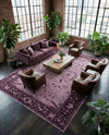 Horizon Collection Area Rug -  Apex (Purple) Rectangle Purple  lifestyle 7