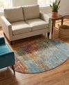 Arcadia Rugs Collection Area Rug -  Avalon Oval Multi  lifestyle 73