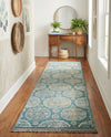 Arcadia Rugs Collection Area Rug -  Atlantis (Gray and Blue) Runner Gray and Blue  lifestyle 84