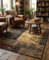 Bistro Lounge Collection Area Rug -  Lungo Rectangle Beige  lifestyle 18