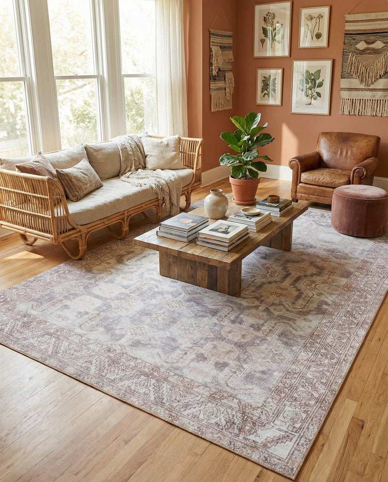 Heritage Elegance Collection Area Rug -  Charlottenburg Rectangle Gray  lifestyle 16