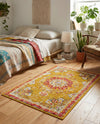 Brighton Terrace Collection Area Rug - Hove (Gold) Rectangle Gold  lifestyle 9