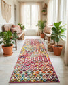 Mediterranean Lattice Collection Area Rug - Santorini (Multi) Runner Multi  lifestyle 53