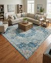 Coastal Haven Collection Area Rug - Seabreeze (Navy Blue) Square Navy Blue  lifestyle 74