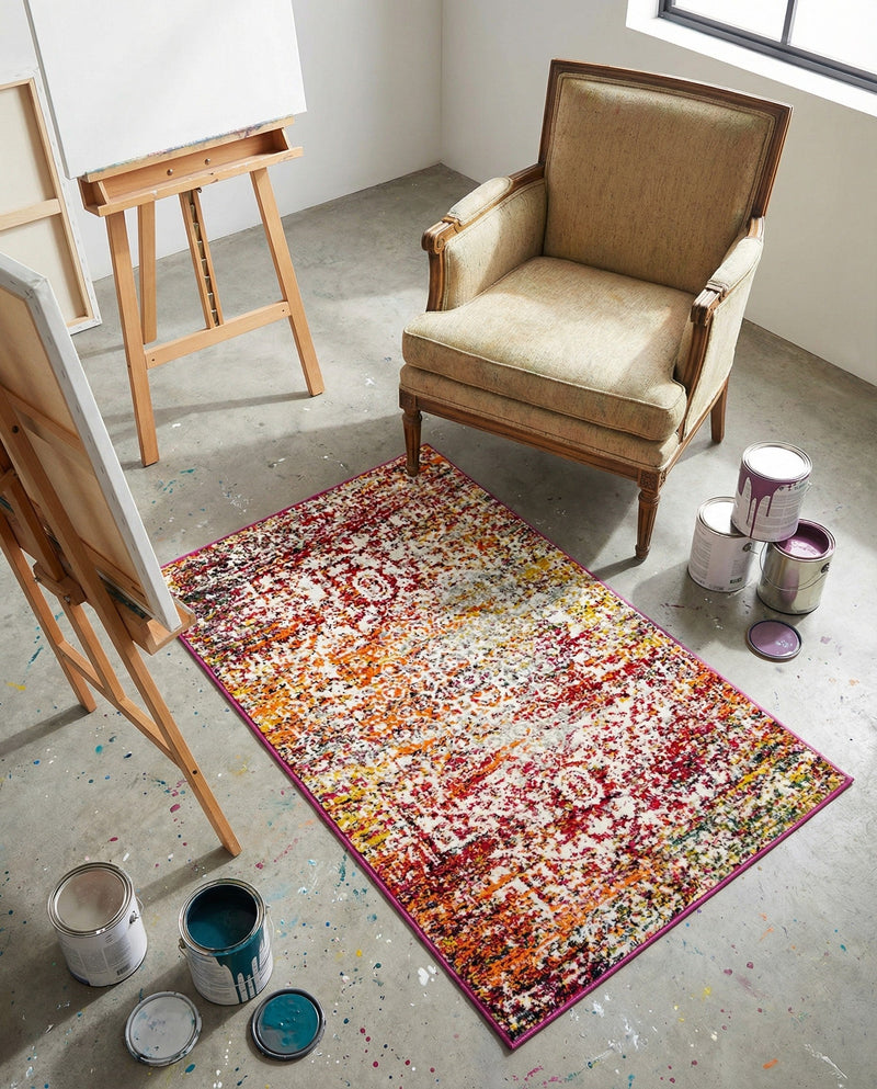 Georgetown Rugs Collection Area Rug - Dupont (Multi) Rectangle Multi  lifestyle 6
