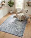 Coastal Manor Collection Area Rug -  Sailview Rectangle Dark Blue  lifestyle 16