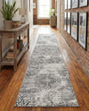 Riviera Elegance Collection Area Rug -  Monaco (Gray) Runner Gray  lifestyle 64