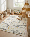 Wonder Tykes Collection Area Rug -  Jamboree Rectangle Ivory  lifestyle 5