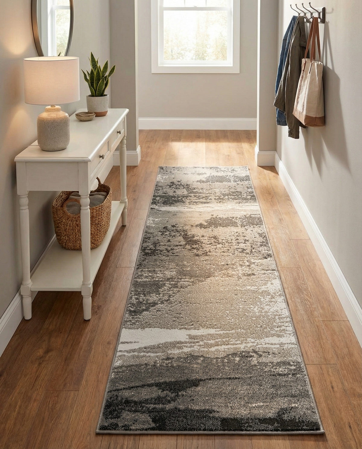 Copenhagen Edge Collection Area Rug - Nyhavn Runner Black  lifestyle 133